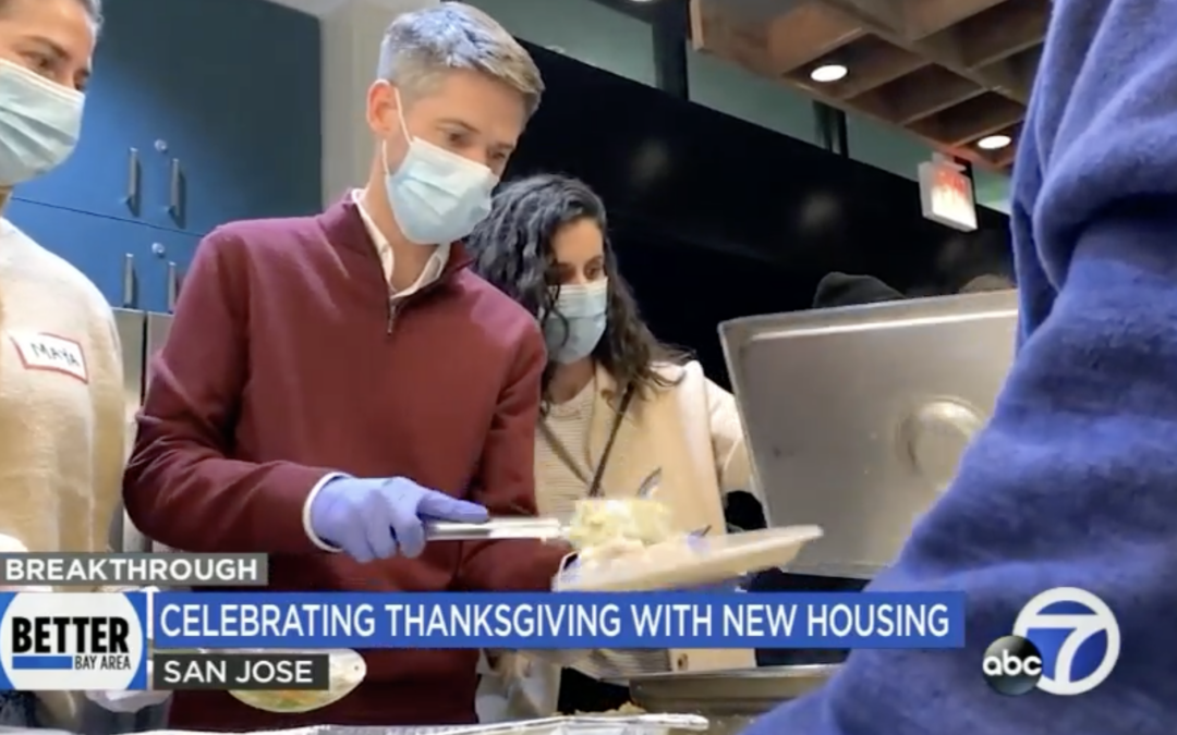 Residents grateful as 1st Thanksgiving meal held at new SJ supportive housing site